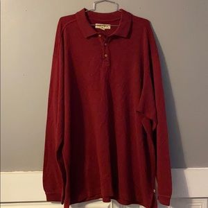 Tommy Bahama Silk Saturday Night Polo Long Sleeved